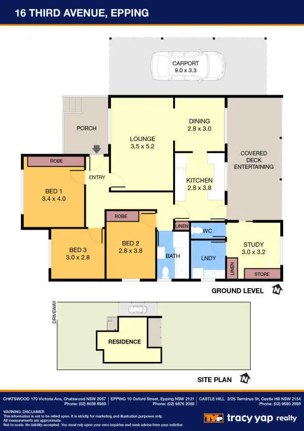 Floorplan of Homely house listing, 16 Third Avenue, Epping NSW 2121