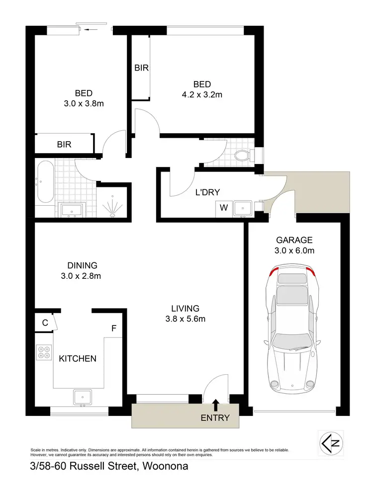 Floorplan of Homely villa listing, 3/58-60 Russell Street, Woonona NSW 2517