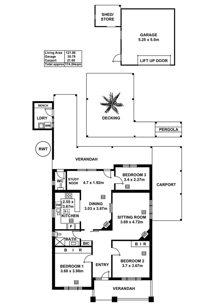 Floorplan of Homely house listing, 23 Burt Avenue, Hilton SA 5033