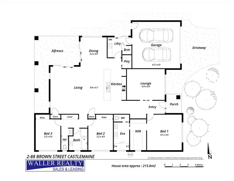 Floorplan of Homely house listing, 2/88 Brown Street, Castlemaine VIC 3450