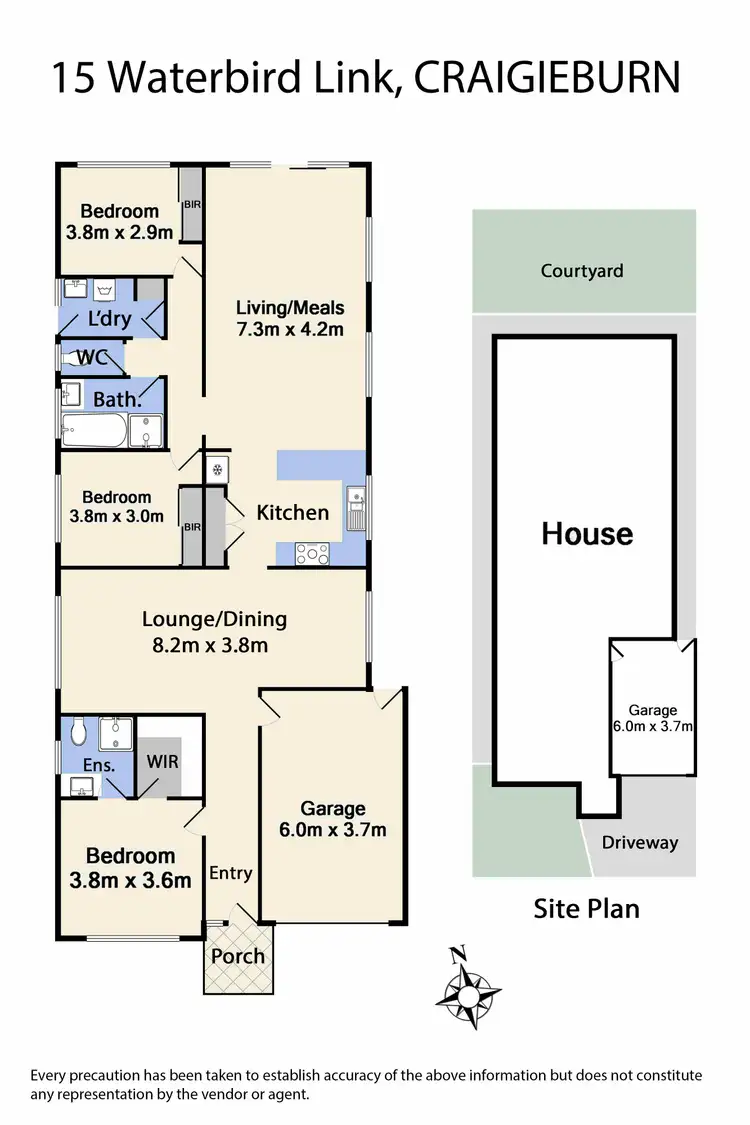 Floorplan of Homely house listing, 15 Waterbird Link, Craigieburn VIC 3064
