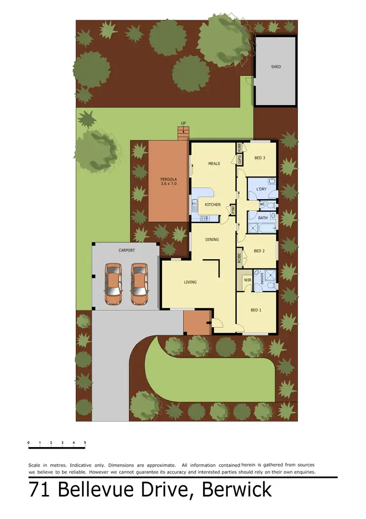 Floorplan of Homely house listing, 71 Bellevue Drive, Berwick VIC 3806