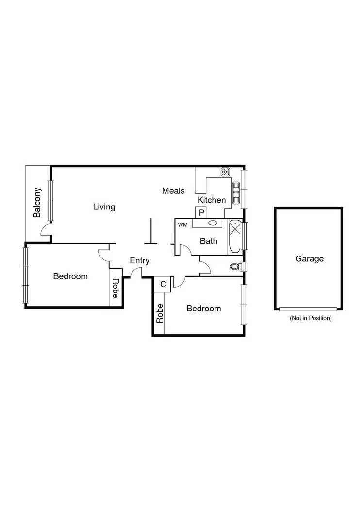 Floorplan of Homely apartment listing, 7/46 Ruskin Street, Elwood VIC 3184