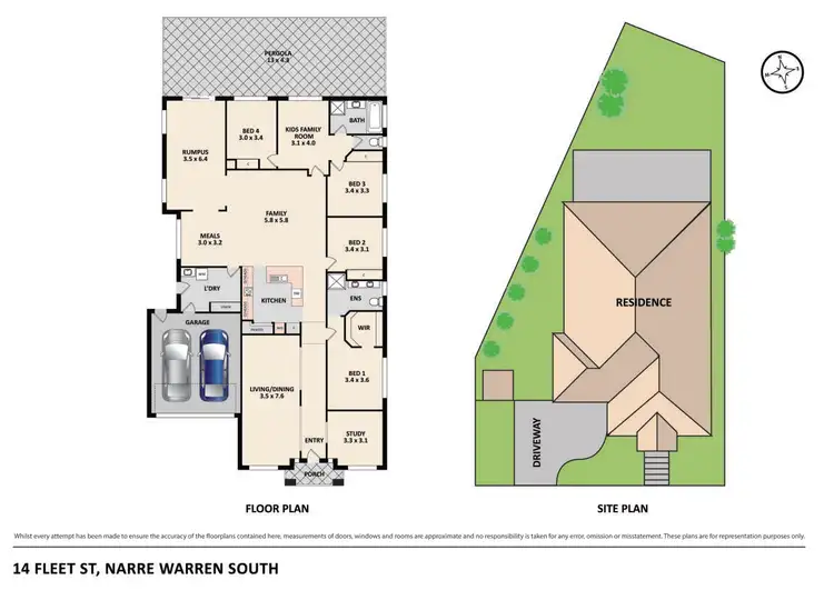 Floorplan of Homely house listing, 14 Fleet Street, Narre Warren South VIC 3805