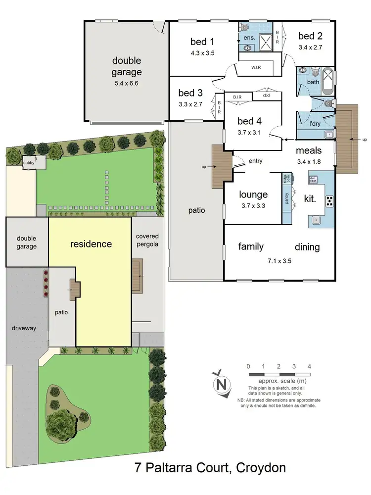 Floorplan of Homely house listing, 7 Paltarra Court, Croydon VIC 3136