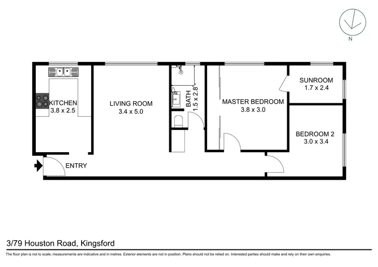 Floorplan of Homely apartment listing, 3/79 Houston Road, Kingsford NSW 2032