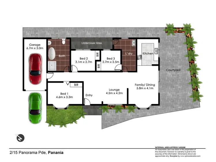 Floorplan of Homely villa listing, 2/15 Panorama Parade, Panania NSW 2213