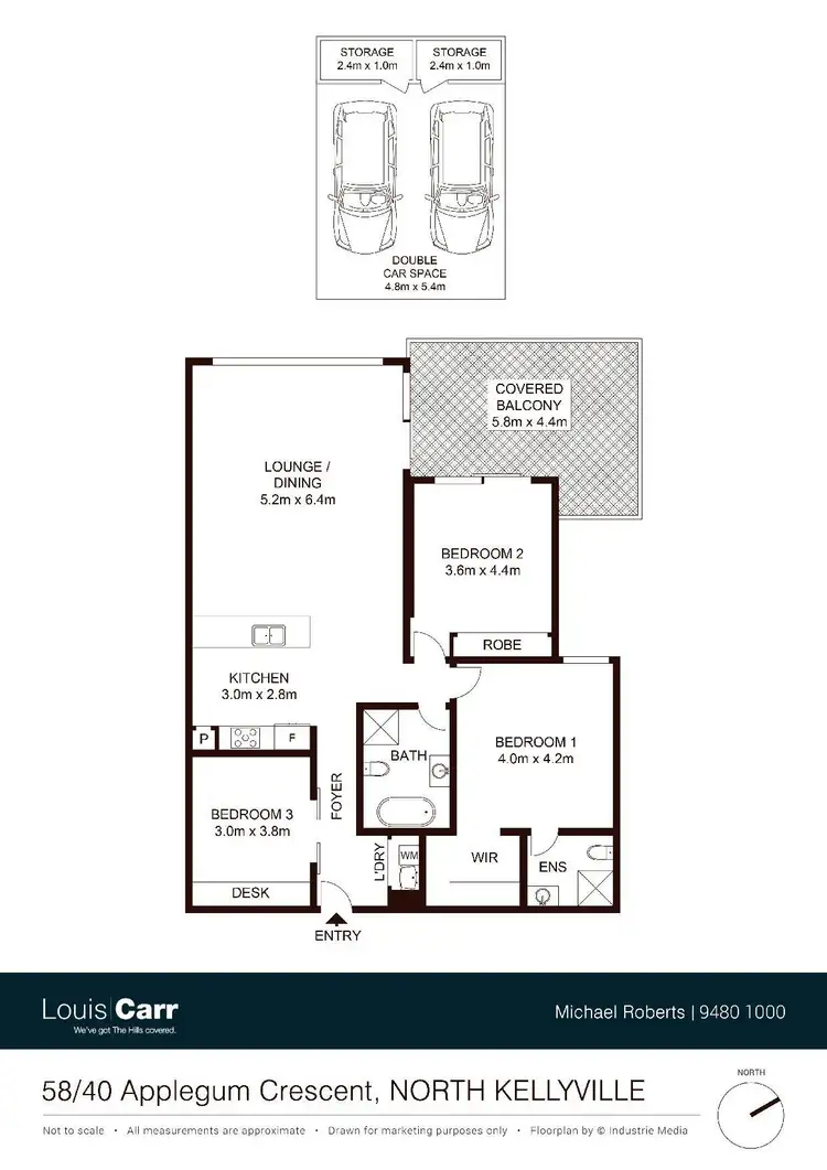 Floorplan of Homely apartment listing, 58/40 Applegum Crescent, Kellyville NSW 2155
