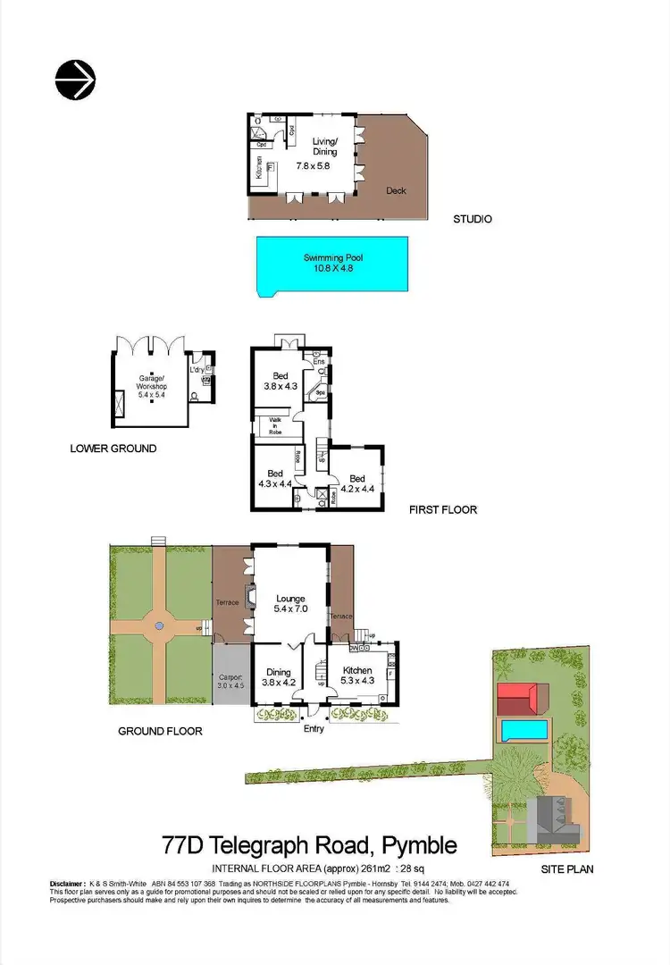 Floorplan of Homely house listing, 77d Telegraph Road, Pymble NSW 2073