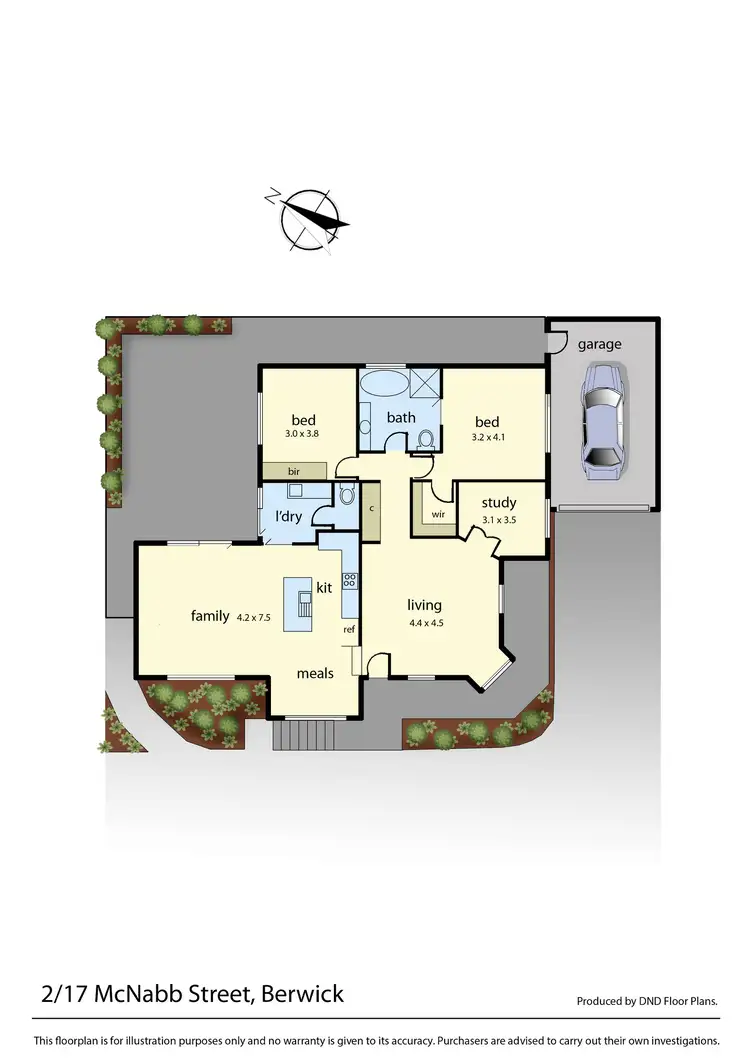 Floorplan of Homely unit listing, 2/17 McNabb Street, Berwick VIC 3806