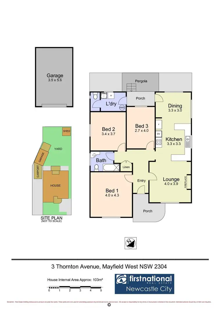 Floorplan of Homely house listing, 3 Thornton Avenue, Mayfield West NSW 2304