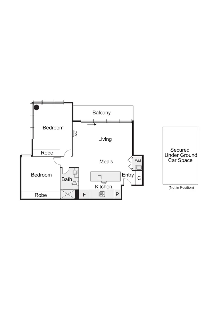 Floorplan of Homely apartment listing, 601/101 Bay Street, Port Melbourne VIC 3207