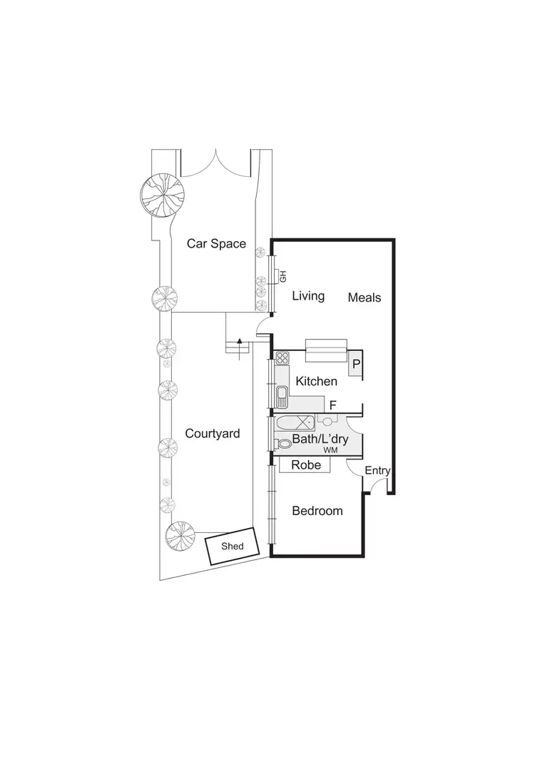 Floorplan of Homely apartment listing, 8/25 Docker Street, Elwood VIC 3184