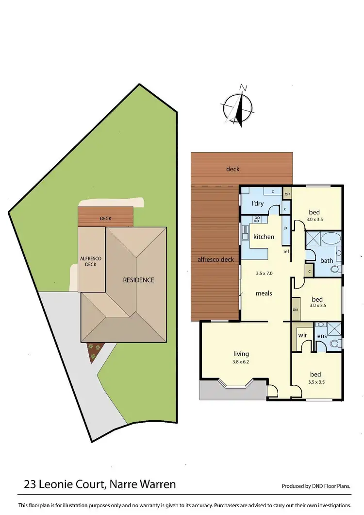 Floorplan of Homely house listing, 23 Leonie Court, Narre Warren VIC 3805