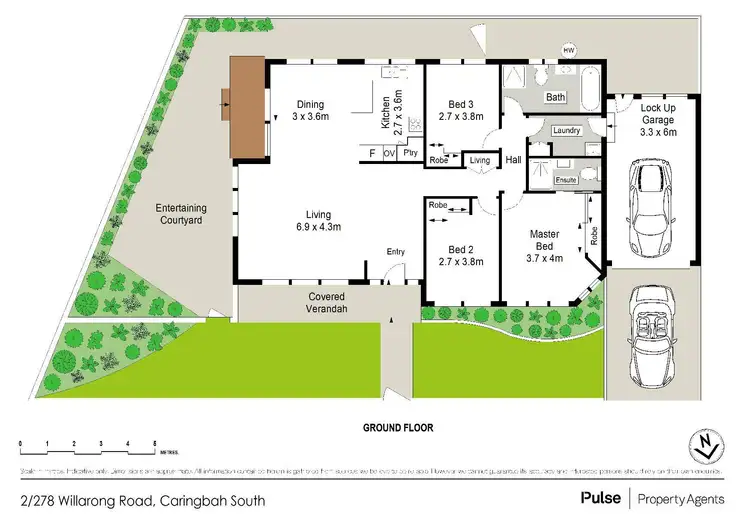 Floorplan of Homely villa listing, 2/278 Willarong Road, Caringbah South NSW 2229