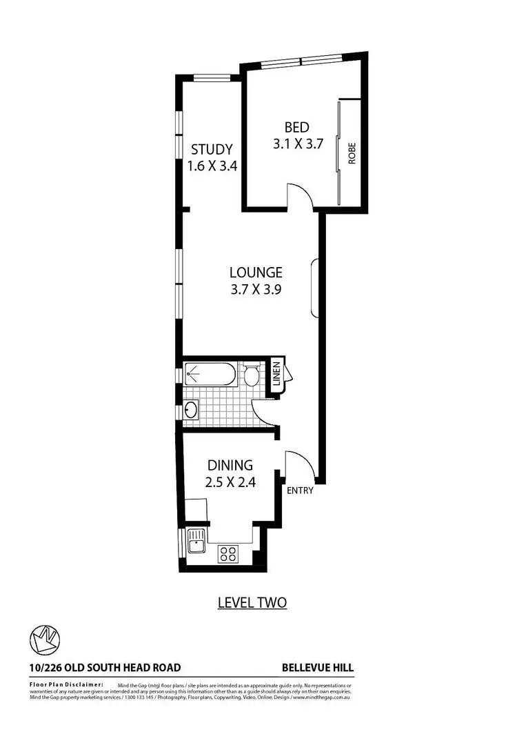Floorplan of Homely apartment listing, 10/226 Old South Head Road, Bellevue Hill NSW 2023
