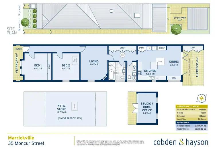 Floorplan of Homely house listing, 35 Moncur Street, Marrickville NSW 2204