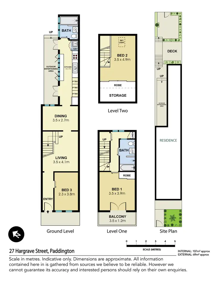 Floorplan of Homely house listing, 27 Hargrave Street, Paddington NSW 2021
