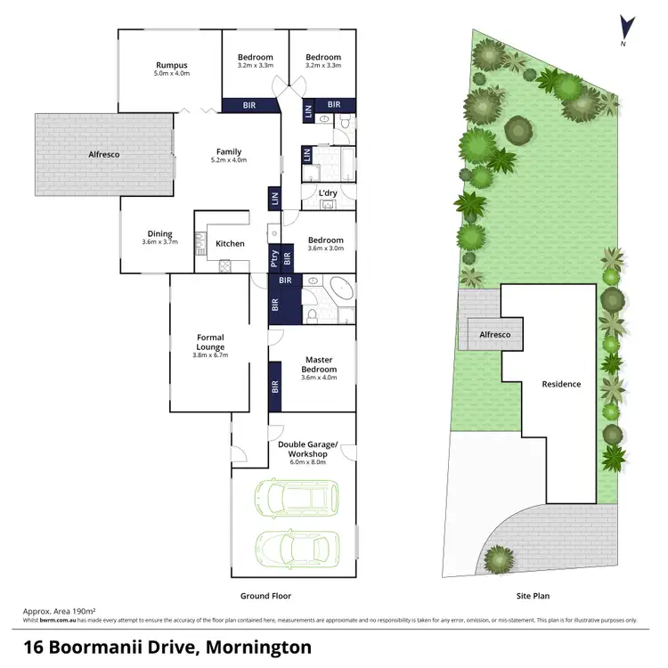 Floorplan of Homely house listing, 16 Boormanii Drive, Mornington VIC 3931