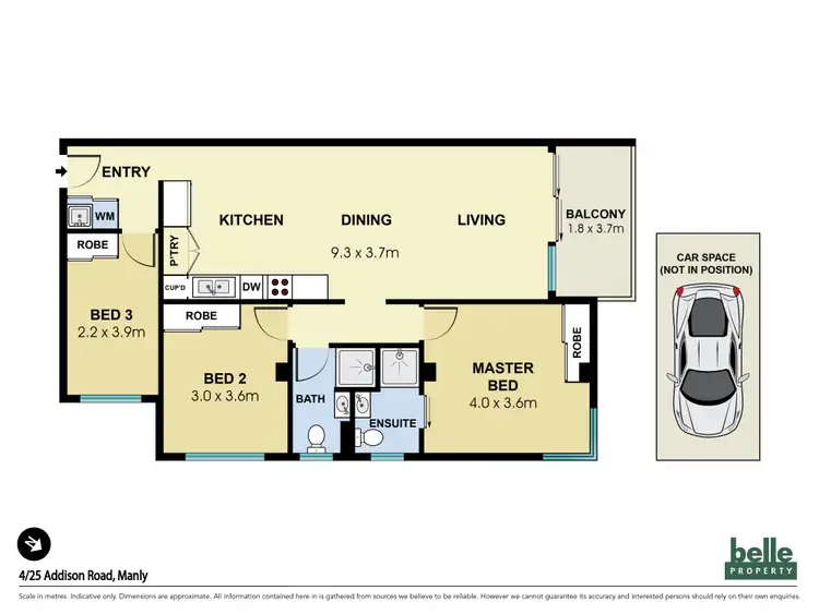 Floorplan of Homely apartment listing, 4/25 Addison Road, Manly NSW 2095