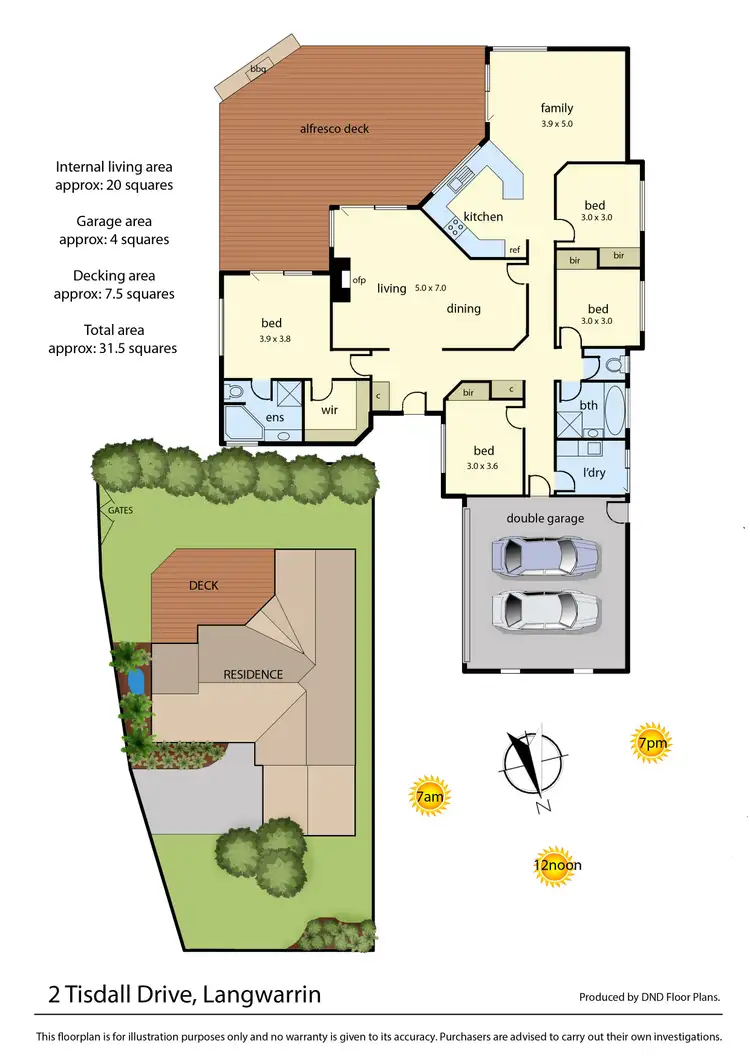 Floorplan of Homely house listing, 2 Tisdall Drive, Langwarrin VIC 3910