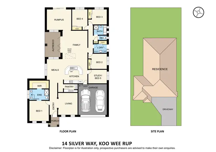 Floorplan of Homely house listing, 14 Silver Way, Koo Wee Rup VIC 3981