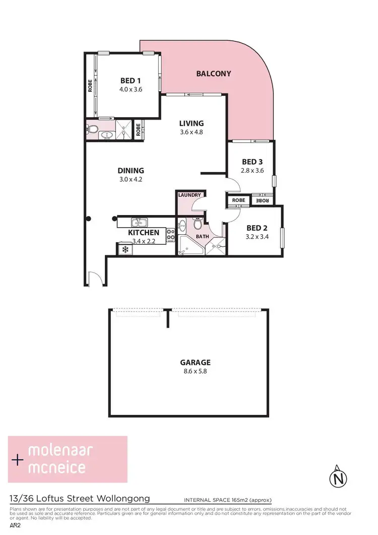 Floorplan of Homely apartment listing, 13/36 Loftus Street, Wollongong NSW 2500