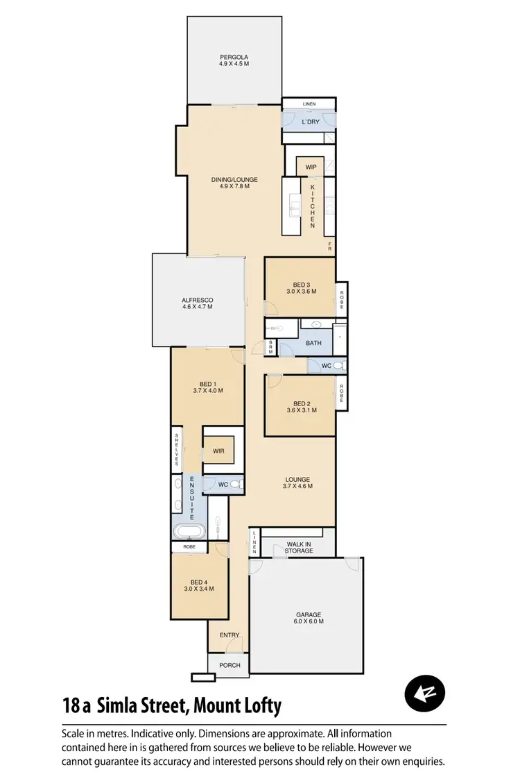 Floorplan of Homely house listing, 18A Simla Street, Mount Lofty QLD 4350