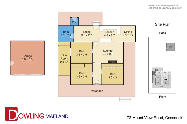 Floorplan of Homely house listing, 72 Mount View Road, Cessnock NSW 2325