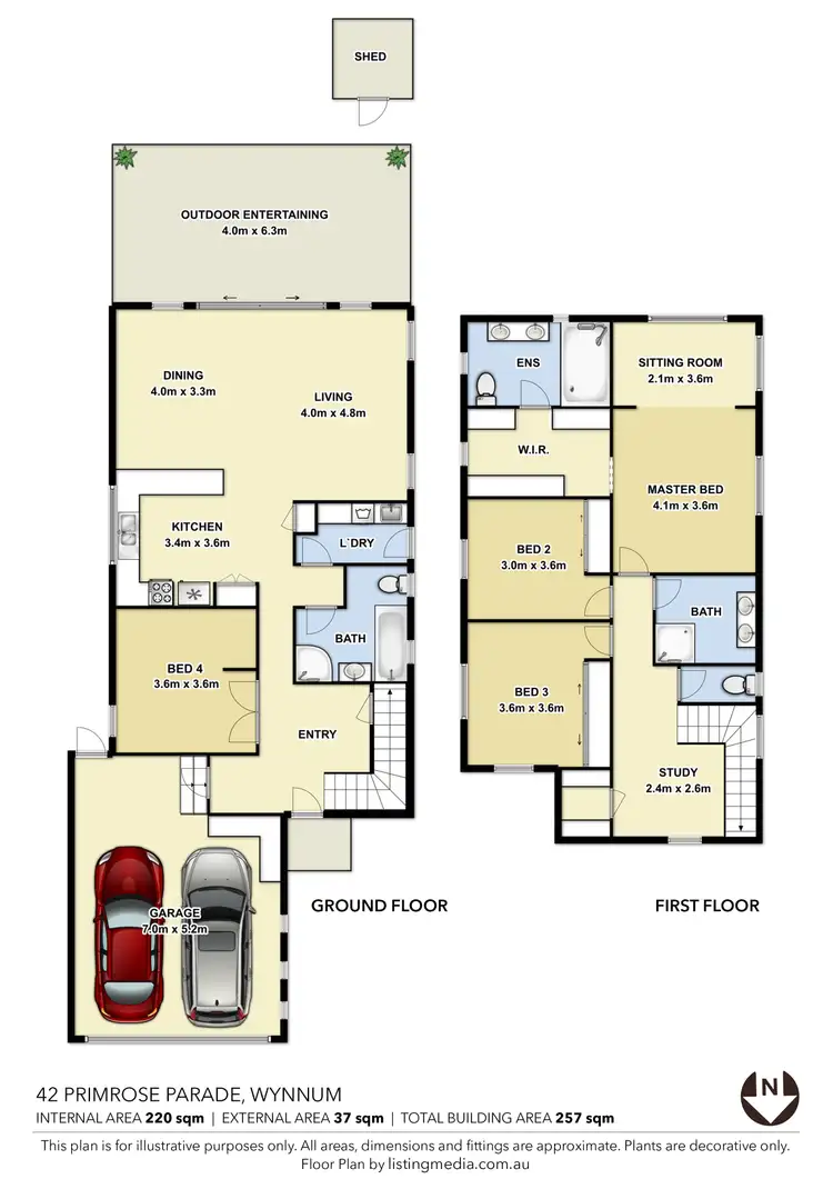 Floorplan of Homely house listing, 42 Primrose Parade, Wynnum QLD 4178