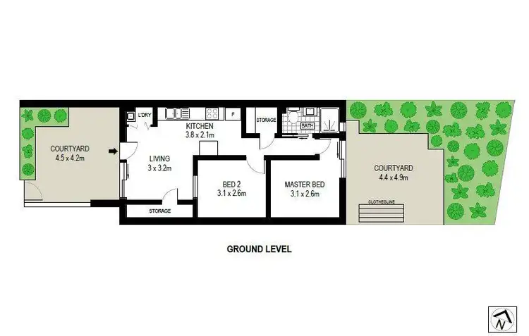 Floorplan of Homely unit listing, 33/2 Waverley Road, Taringa QLD 4068