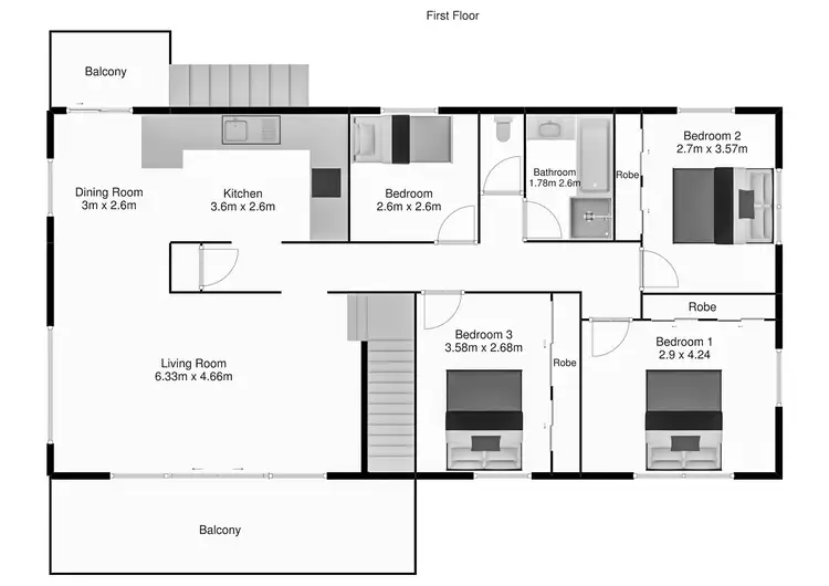Floorplan of Homely house listing, 3 Warner Street, Raceview QLD 4305