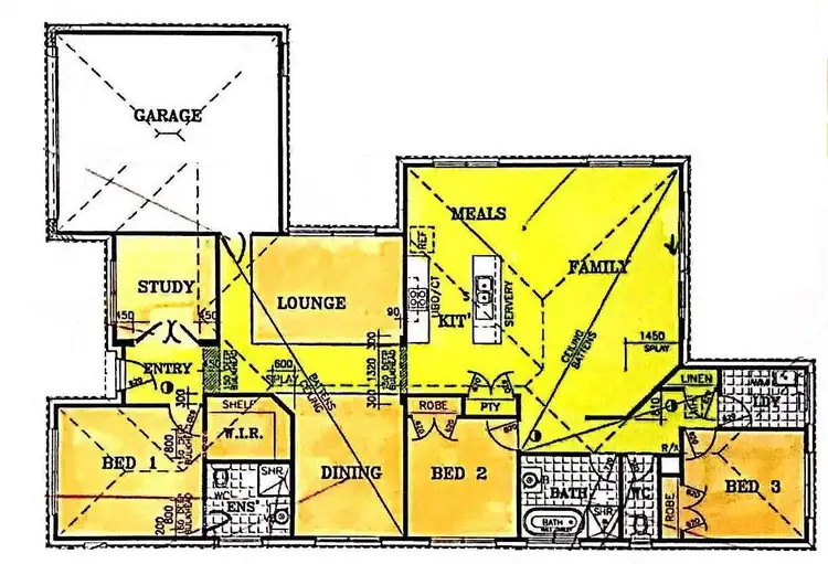 Floorplan of Homely house listing, 12 Lynch Drive, Echuca VIC 3564