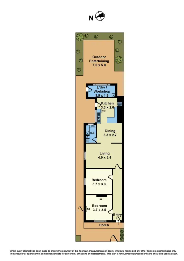 Floorplan of Homely house listing, 55 Windsor Street, Seddon VIC 3011