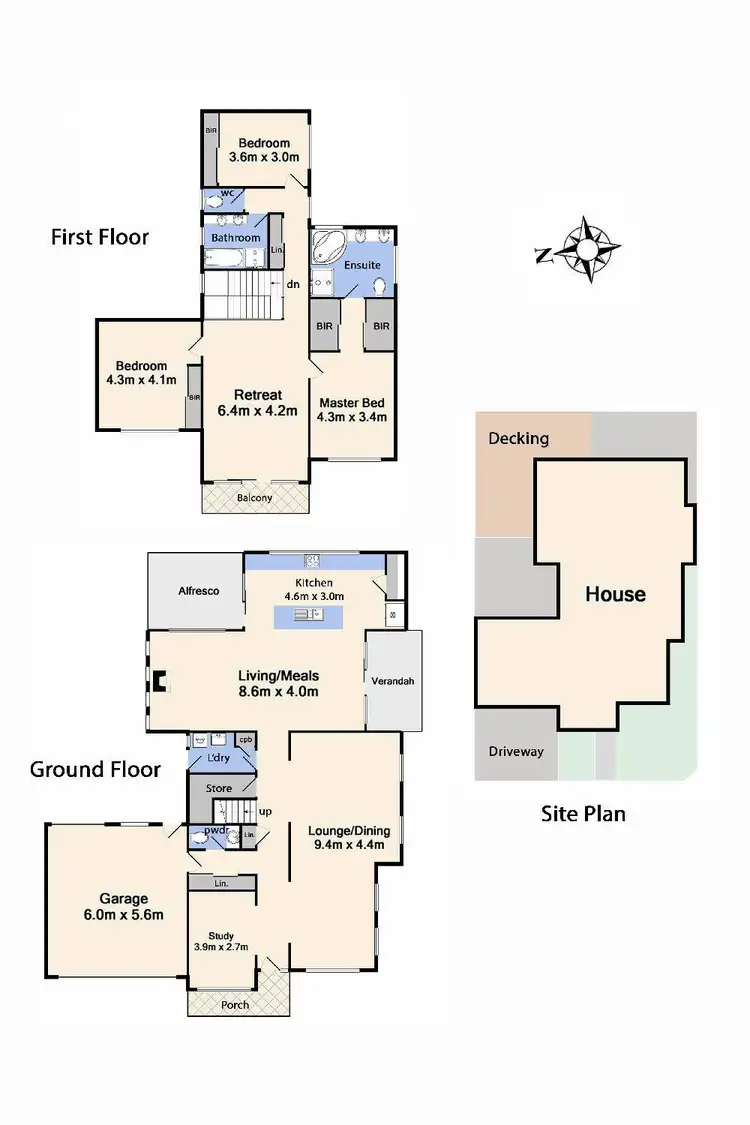 Floorplan of Homely house listing, 6 Osprey Place, Craigieburn VIC 3064