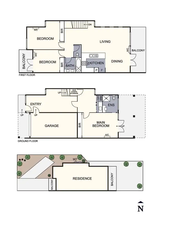 Floorplan of Homely townhouse listing, 25 Haven Lane, Diamond Creek VIC 3089