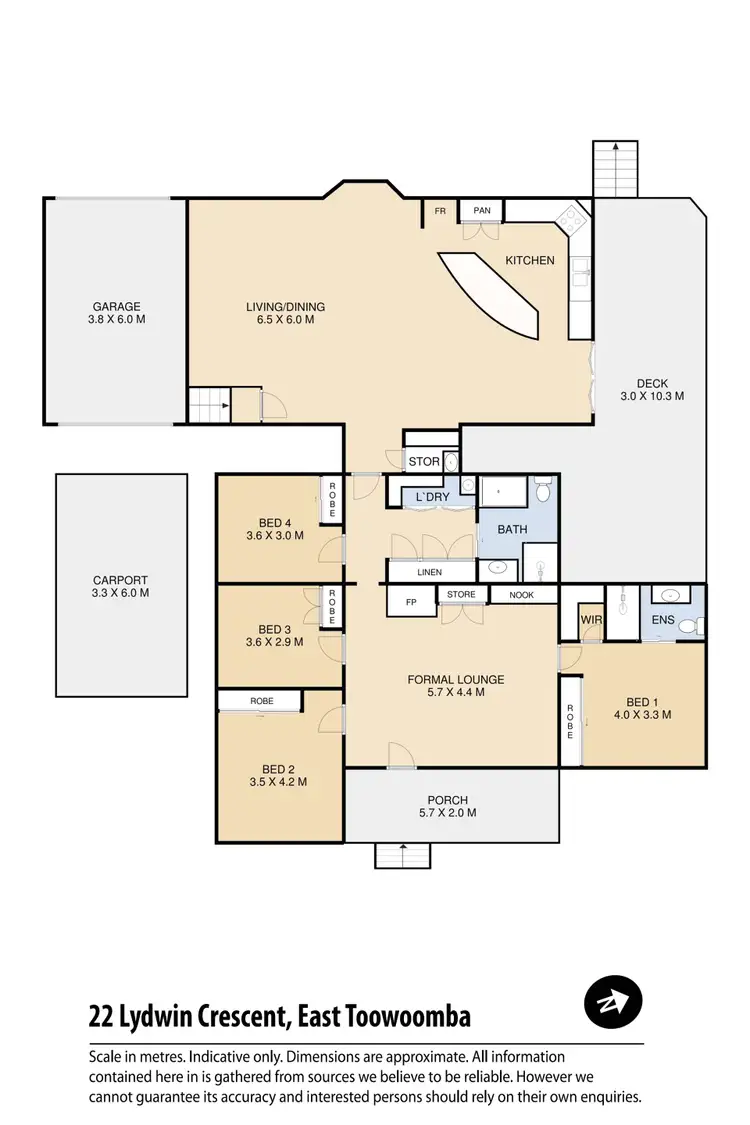 Floorplan of Homely house listing, 22 Lydwin Crescent, East Toowoomba QLD 4350