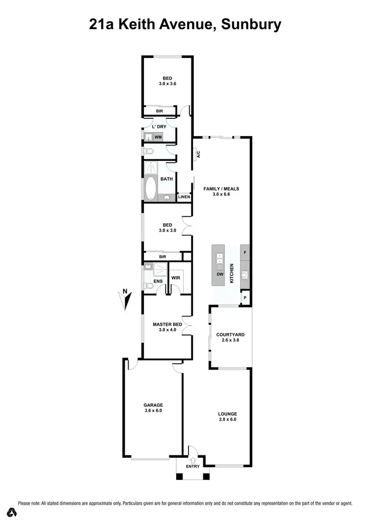 Floorplan of Homely house listing, 21a Keith Avenue, Sunbury VIC 3429