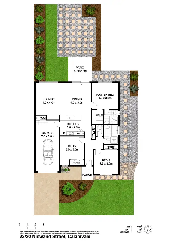 Floorplan of Homely villa listing, 22/20 Neiwand Street, Calamvale QLD 4116