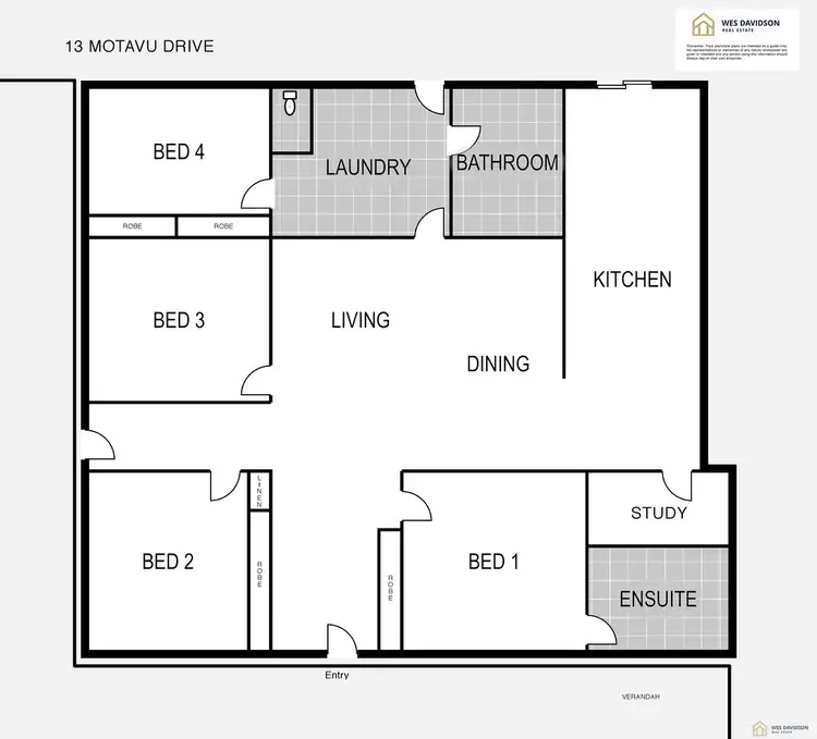 Floorplan of Homely house listing, 13 Motavu Drive, Horsham VIC 3400