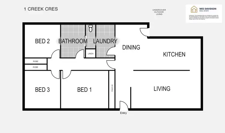 Floorplan of Homely house listing, 1 Creek Crescent, Horsham VIC 3400