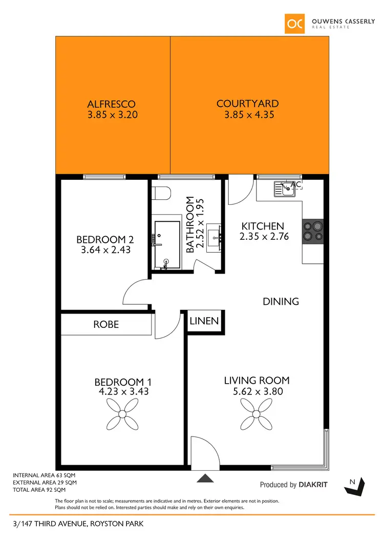 Floorplan of Homely unit listing, 3/147 Third Avenue, Royston Park SA 5070