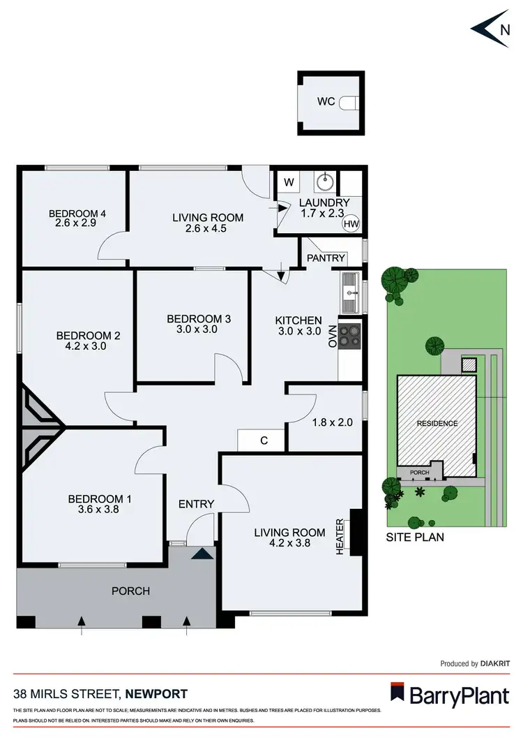 Floorplan of Homely house listing, 38 Mirls Street, Newport VIC 3015