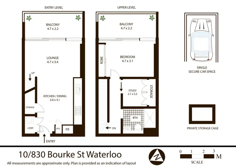 Floorplan of Homely apartment listing, 10/830 Bourke Street, Waterloo NSW 2017