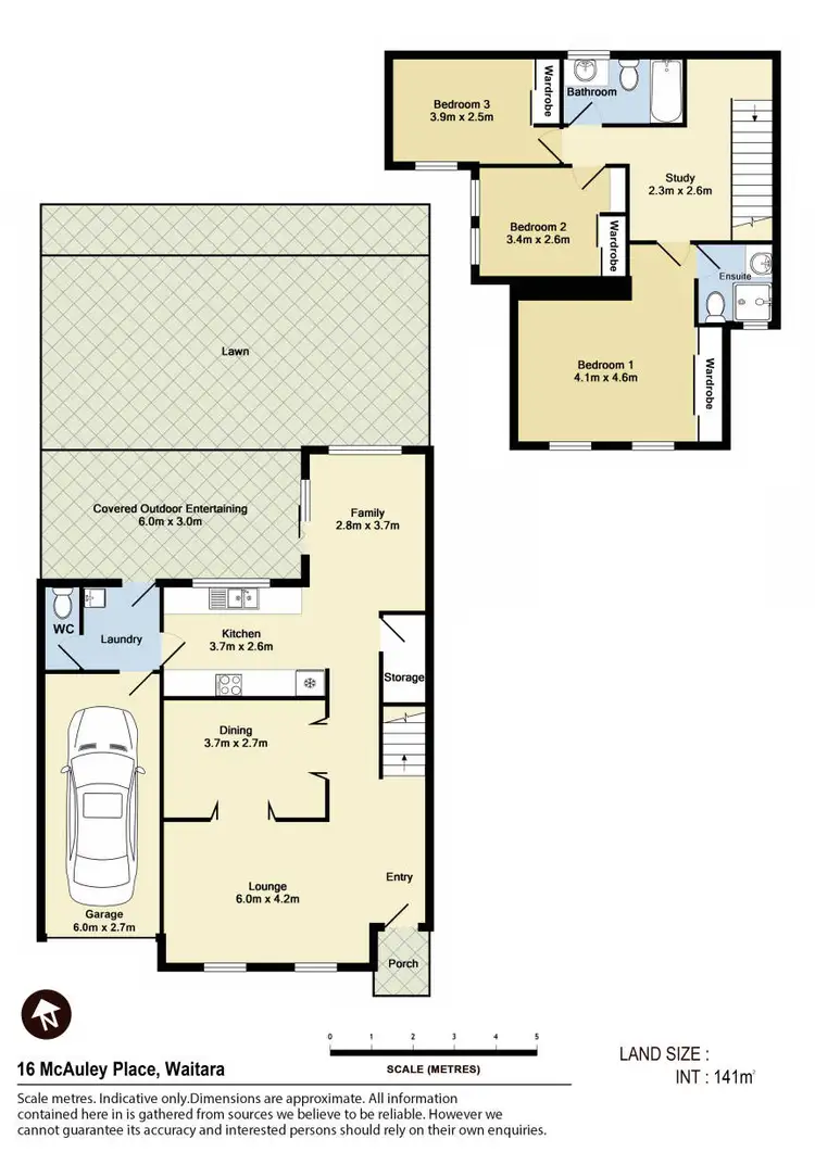 Floorplan of Homely townhouse listing, 16 McAuley Place, Waitara NSW 2077