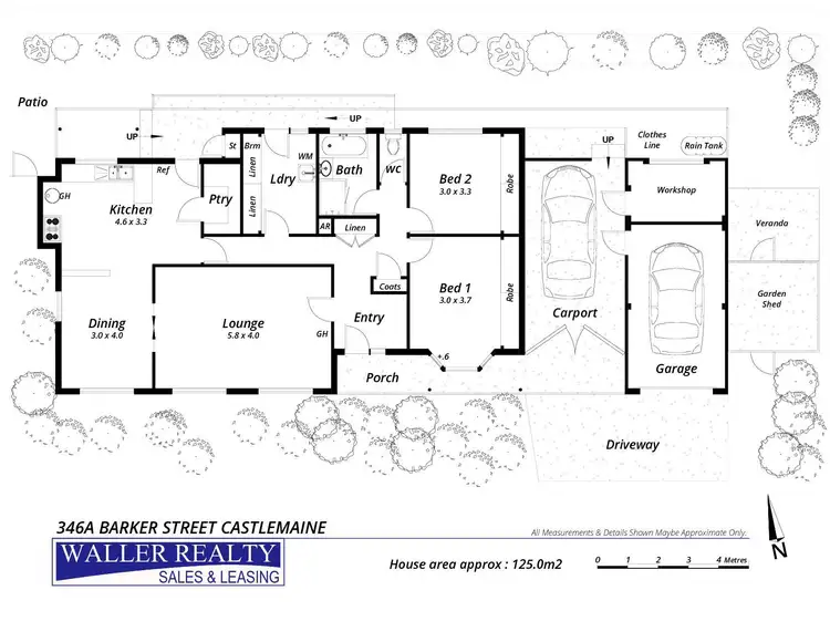 Floorplan of Homely house listing, 346a Barker Street, Castlemaine VIC 3450