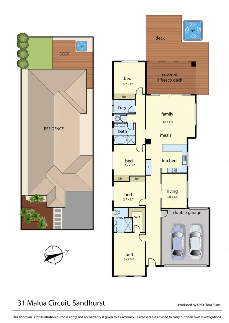 Floorplan of Homely house listing, 31 Malua Circuit, Sandhurst VIC 3977