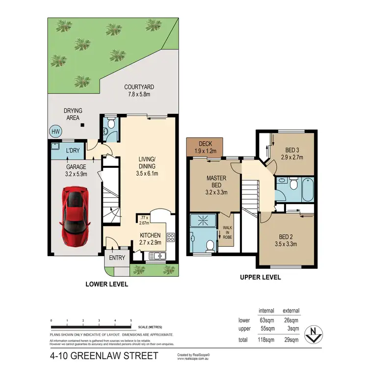 Floorplan of Homely townhouse listing, 4/10 Greenlaw Street, Indooroopilly QLD 4068
