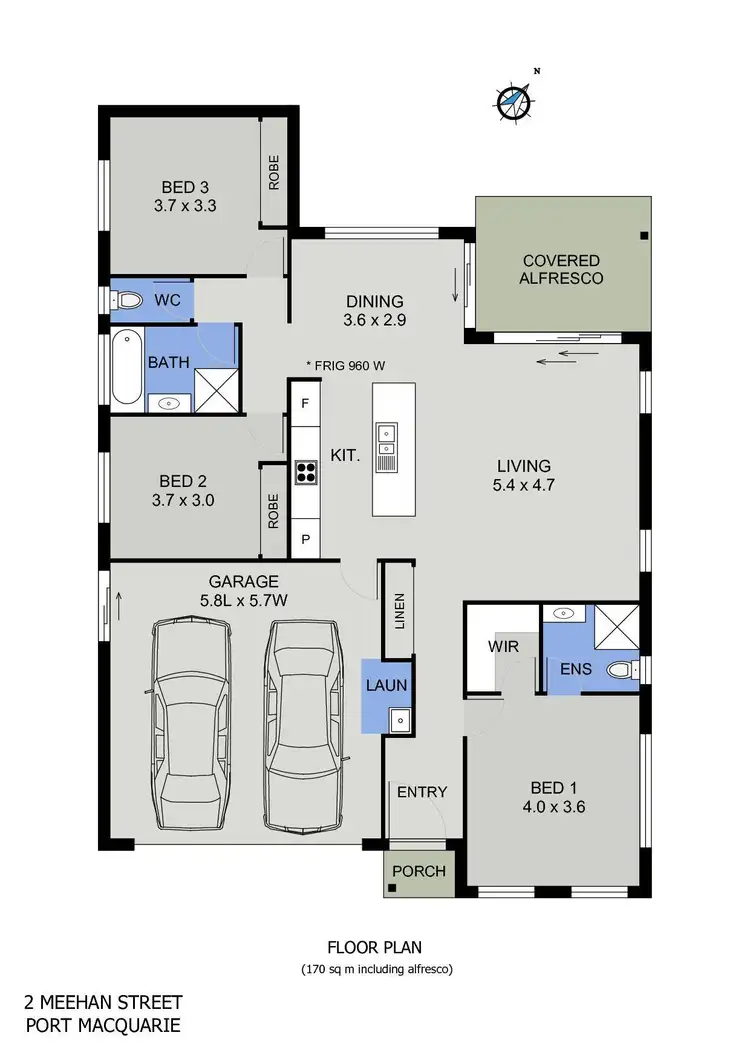 Floorplan of Homely house listing, 2 Meehan Street, Port Macquarie NSW 2444