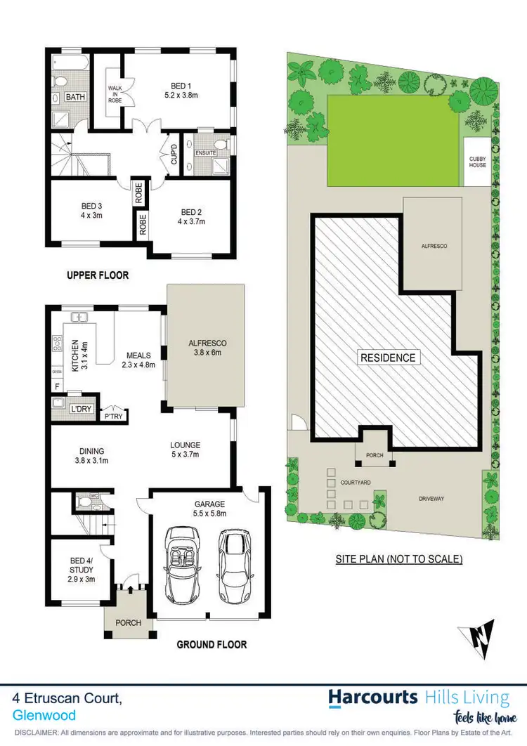 Floorplan of Homely house listing, 4 Etruscan Court, Glenwood NSW 2768